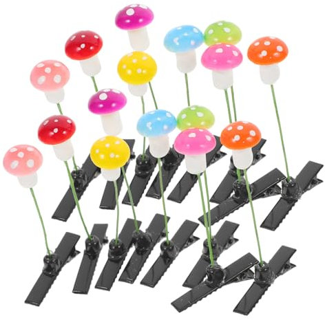 SOIMISS Lot De 30 Barrettes À Cheveux En Forme De Citronnier En Forme De Champignon Accessoires Pour Cheveux Pour Enfants En Plastique Et En Alliage De Zinc