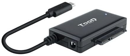 PRENDELUZ Adaptador USB 3.0 a SATA 2.5/3.5 con alimentador USB-C, Ideal para transferir Datos y conectar Discos Duros externos.