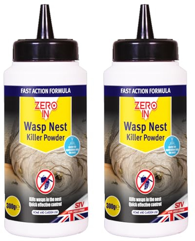 Wasp Nest Killer Powder & Nest Decoy – Fast-Acting Insecticide for Hornet and Wasp Control – Pack of 2 × 300g