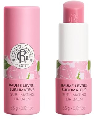 Roger&Gallet – Balsamo labbra Sublimateur Rose – Cura nutriente e brillante naturale – Sapore di fico gourmet – 98% naturale – vegano – Made in France – 3,5g
