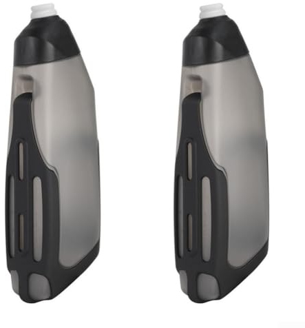 ARMYJY 600Ml Bike Water Squeeze Bottle, PP5 Aerodynamic Design Cycling Kettle With Carbon Fiber Cage For Road Mountain Bicycles Leak Proof(2PCS)