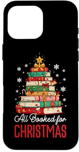 Todo Reservado para Navidad Pila de Libros Vacaciones Carcasa para iPhone 16 Pro MAX