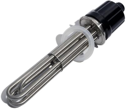 LOKLNEYK 304SS Tubular Immersion Water Tank Heater Heating Element 2 tri-clamp 3KW 4.5KW 6KW 9KW 12KW 220V 380V For Homebrew(6KW 250L)