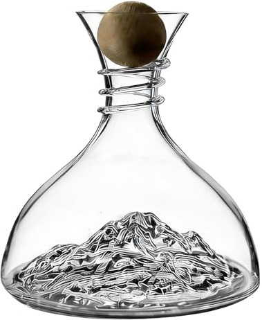 Jiwyunlu Carafe À Vin Avec Bouchon | Verrerie 1800 ml | Décanteur et Aérateur de Vin,pour Restaurants Collectionneurs Soirée Dîner Dégustation Événement Mariage Barmen Bars Clubs Salle à
