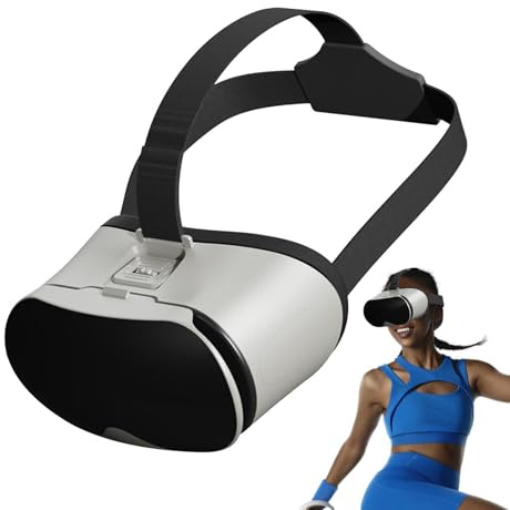 Små glasögon - Bärbara VR-headset, lätt och justerbart 3D-set | Uppslukande spelsystem för mobilspel, på 3D-filmer underhållningsupplevelse vuxna A