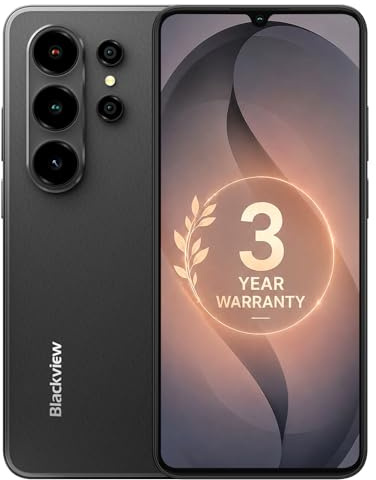 Blackview WAVE 10C Mobile Phones 128GB Android 16 AI Smartphone Unlocked,6.88 Large Screen 16GB+128GB(1TB Expand), Dual SIM Phone 32MP+13MP, Face ID/GPS/OTG 2026 NEW 3 Year Warranty Black