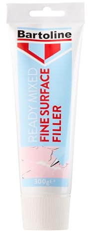 Bartoline Ready Mixed Fine Surface Filler Tube 300g – Ultraglatte Oberfläche, schnelltrocknend, einfache Anwendung – ideal für Innenreparaturen