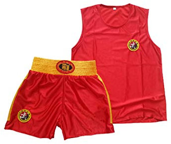 Inlefen Kinder Sanda Kleidung Jungen & Mädchen Erwachsene Boxen Set Boxing Shorts Muay Thai Kleidung Kampfsporttraining tragen Sportbekleidung