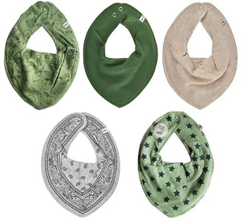Pippi Babywear Halstücher 5er Pack Bibs Dreieckstücher Lätzchen
