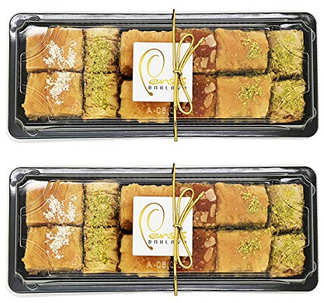 Persis Baklava Gift Box | 2 x 250g | Premium Baklava with Cashew, Almond, and Walnut | Egg-Free | UK BRCGS Certified | Luxury Sweet Hamper for Special Occasions