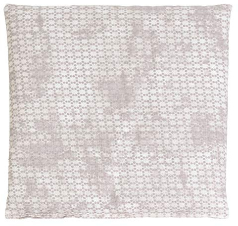 Cojín de huesos de cereza, 19 x 19 cm, color gris y beige, 19 x 19 cm