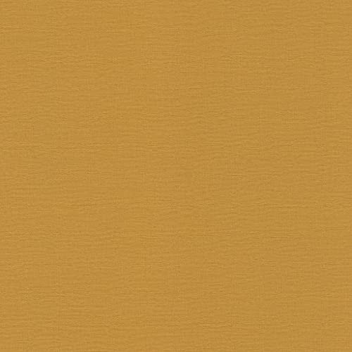 Rasch Carta da parati 452075 della collezione Kalahari in tessuto non tessuto in colore giallo intenso con struttura tessile 10,05 m x 53 cm (L x P)
