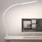 Hokone Schreibtischlampe LED Klemmbar, Dimmbar Klemmlampe mit 4 Farben und 10 Stufenlose Helligkeitsstufen, Schwanenhals Klemmleuchte Flexible 360°, Bürotischlampe Schwanenhals Lampe für Büro, Weiß