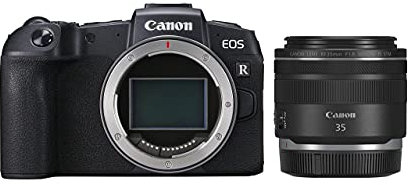 Canon EOS RP + Canon RF 85mm F2 MACRO IS STM Lens - A small, light and intuitive full-frame EOS R series camera with a compact portrait lens, ideal for fashion, weddings, beauty and details