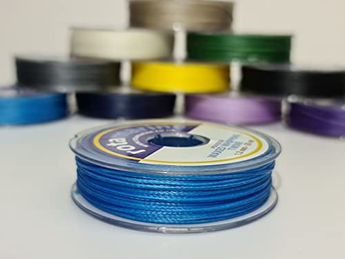 Whipping Twine 1.2mm 35mt Polyester Waxed Thread Spool (Light Blue)