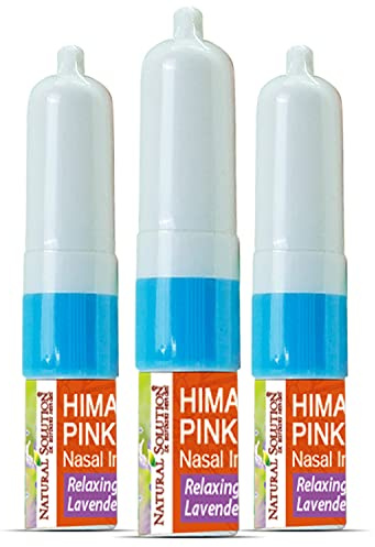 Natural Solution Himalayan Salt Inhaler, Help Clear Congestion, Boost Focus and Improve Breathing with Relaxing & Refreshing Lavender Aromatherapy, Pack of 3