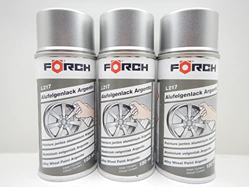 FELGENLACK LACK FELGE ALUFELGEN VIPER SILBER LACKSPRAY SPRAY FARBE 150ML (3)