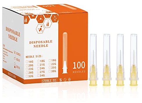 30Ga 0.5inch/13mm Disposable sterile Needles,Individually Wrapped,Pack of 100