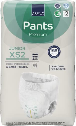 Abena Lot de 90 culottes de protection pour incontinence de qualité supérieure pour juniors, pantalons Abena Pull-ups, absorption modérée/lourde, niveau 2, 90 pièces