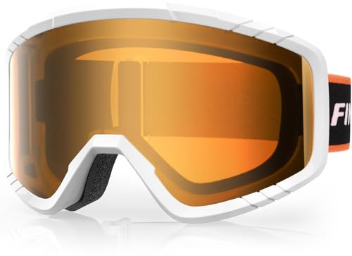 Findway Ski Goggles for Men and Women, Anti-fog UV Protection Skiing Goggles for Adult and Youth, Snowboarding Goggles Windproof Snowboard Jet Snow, Ski Goggles OTG Over Helmet Compatible, Anti-glare