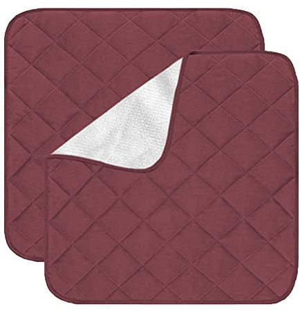 Ruiqas 2 Stück wasserdichte Inkontinenz-Stuhlunterlagen, 55,9 x 73,9 cm, saugfähig, waschbar, wiederverwendbar, Sitzschoner für Erwachsene, ältere Haustiere