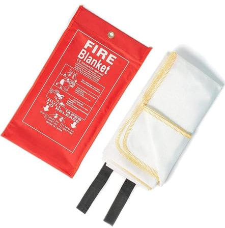 Quick Release Large Fire Blanket for Home Office Kitchen Caravan Waffle Safety Blanket, Emergency Survival Safety