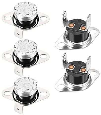 elektronischer Schalter 5 Stück KSD301 45 °C/113 °F, normalerweise offen, keine Einstellung, Thermostat, Druckscheibe, Temperaturschalter for Mikrowelle, Kaffeemaschine