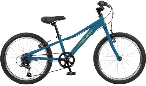 Retrospec Dart 20 & 24 Inch Kids Bike - 7-Speed Hybrid Bicycle for Ages 6-11 with 29in All-Season Tires & Shock Absorption - Adjustable Height Youth Bike with V-Brakes & Smooth Gear Shifting