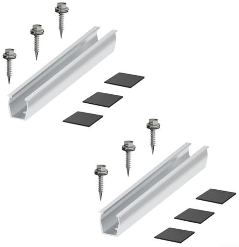 Einfache Installation Solarhalterung zur sicheren Befestigung von Solarzellen auf Trapezblech (2 Set)