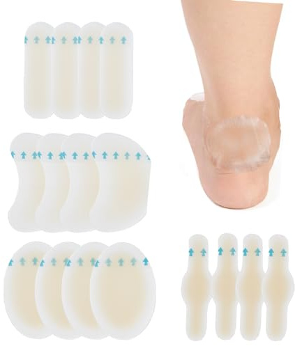 NICENEEDED 16 Stück Blasenpflaster, Unsichtbare Gel-Guard-Bandagen, Blisterkissenpolster-Patch, Finger-Zehen-Fersen-Fußschutz