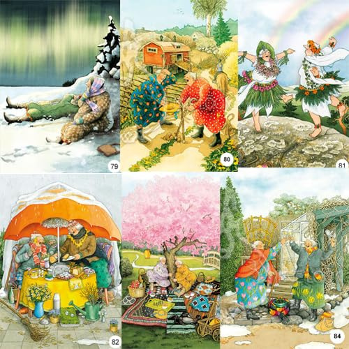 Inge Löök Postkarte 6er-Set Karten (Set 14 Karte 79-84)