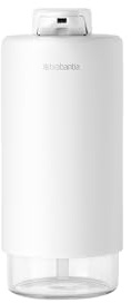 Brabantia SinkStyle Seifenspender - Stilvoller Pumpspender für Handseife und Spülmittel - mit Strukturbeschichtung, Korrosionsbeständig, Mineral Fresh Weiß, 200 ml