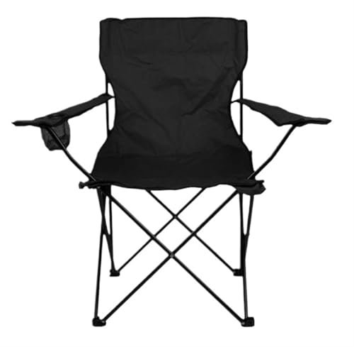 HZHXIFUFA Klappbarer Campingstuhl, Klappstühle für draußen mit Armlehne, Getränkehalter, Tragetasche, Freizeit-Angelstuhl, Leichter Gartenstuhl, Klappstuhl für drinnen und draußen