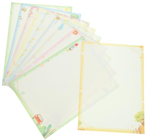 CANIGHT 50 Blatt Buntes Druckpapier Feines Papier Mit Dekorativen Rändern Dickes Druckpapier Für Basteln Und Drucken