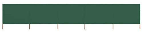 Xichuzi 5-teiliges Windschutzgewebe 600 x 80 cm Grün, Zaun Sichtschutz, Sichtschutz Garten, Windschutz, Gartensichtschutz, Bauzaun Sichtschutz, Terassen Sichtschutz - 47155