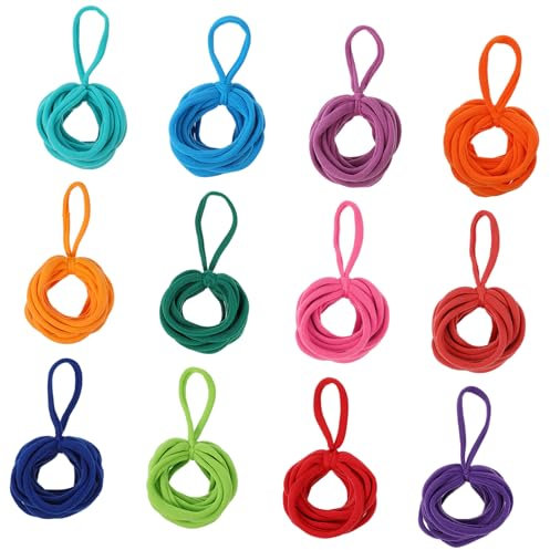 JECOMPRIS 192pcs Weaving Loom Refills for Boys and Girls Potholder Bands Willow Ropes Creative Kit