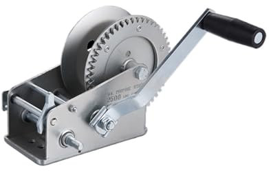 HYBMRQVD Chain Hoist, Winches Hand Boat Trailer Hand Winch Boat Winch With Oran Belt Webbing Strap
