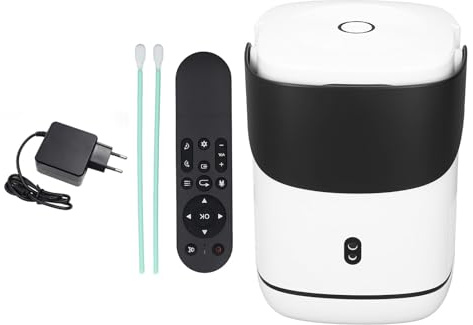 Gearwell Projector, 1080p 4K Android 11 Beamer portátil con Almacenamiento de 1 GB de 32 GB y BT4.0, proyector de Reflejo de Pantalla inalámbrica con Soporte Plegable y WiFi de