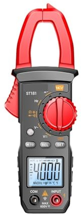 1 pz ST181 Multimetro con pinza amperometrica intelligente, tester di tensione e corrente CA digitale, 4000 conteggi, amperometro, Hz, capacità, NCV, Ohm