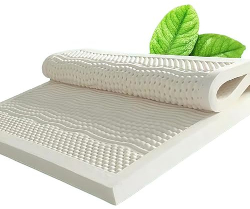 Premium 100% Natural Latex Mattress Topper,Super high Resilience and Strong Support Ability,4in,63x87in