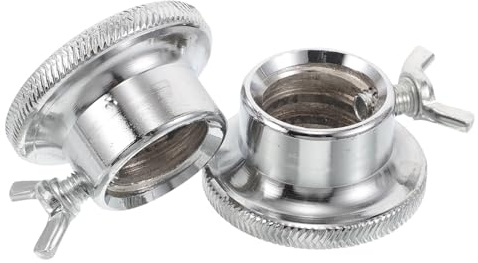 WOONEKY 2pcs Barbell Screw Clamp Collars for Diameter Bars Anti-slip Dumbbell Retaining Nuts with Dual Safety Wing Screws Heavy-duty Steel Weight Locking Clamps for Home Gym Fitness