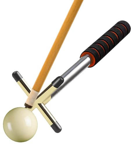 Generisch Queue Brücke Ausziehbar | Kreuzgabelkopf Billard Brückenhalter | Teleskopische Queuehilfe aus Aluminium | Für Pool Billiard Training Wettkampf Zuhause Pub