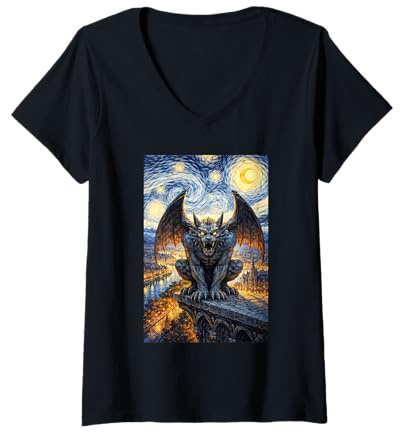 Women's Gargoyle Costume V-Neck T-Shirt