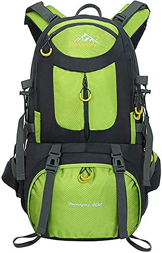 LiGG LiGG Wanderrucksack 50L Trekkingrucksack Leichte Reiserucksack Backpacker Rucksack Wasserdicht Rucksack mit Regenschutz für Reisen Klettern Sport Outdoor Camping,Grün