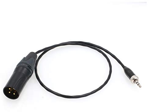 SZRMCC 3,5-mm-TRS-Stecker auf 3-poligen XLR-Stecker, Mikrofonkabel für Sony UWP-D Serie Wireless Transmitter