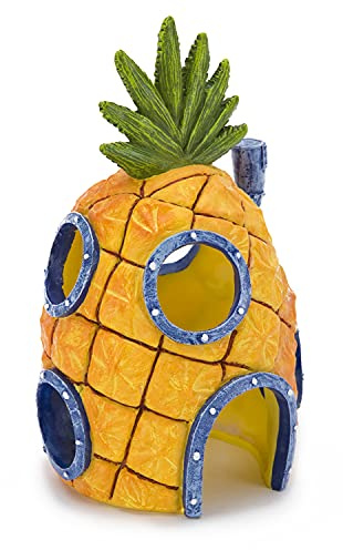 Penn-Plax Spongebob Squarepants Officially Licensed Aquarium Ornament – Spongebob’s Pineapple House – Large