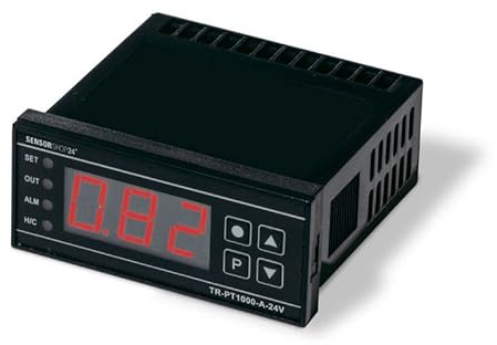 Digitaler On/Off Temperaturregler für PT100 Temperaturfühler, 24V