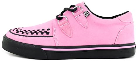 T.U.K. Creeper Sneakers for Men & Women – Leather & Suede Lace‑Up Shoes with Memory Foam Insoles – Punk, Goth, Rockabilly & Alternative Footwear