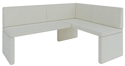 Eckbank Akiko Corner Bench - Eckbankgruppe für Ihrem Esszimmer, Küche modern, Sitzecke, Essecke. Perfekt für Küche, Büro und Rezeption. Solide und Starke Verarbeitung. (INARI 22, 168x128cm rechts)