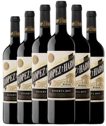 Hacienda López de Haro Rioja Reserva 75 cl Vino tinto (Caja de 6 Botellas de 75 cl)